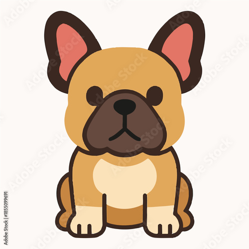 French Bulldog – Minimal 3D Character