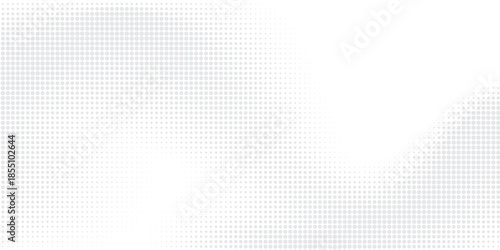 Modern halftone white and grey background. Design decoration concept for web layout, poster, banner
