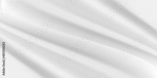 Smooth white gradient background. Soft liquid wallpaper. Silk nacre color texture for banner, flyer, presentation, graphic design. Modern trendy design in Vector Illustration