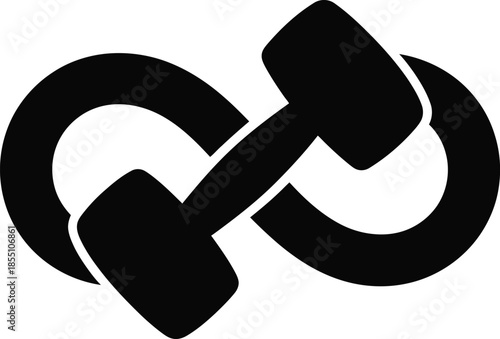 Infinity Dumbbell Gym Workout Graphic