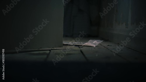 Door opens to reveal Illegal drugs in abandoned house