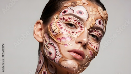 Artistic Makeup Transformation Creative Face Painting and Body Art