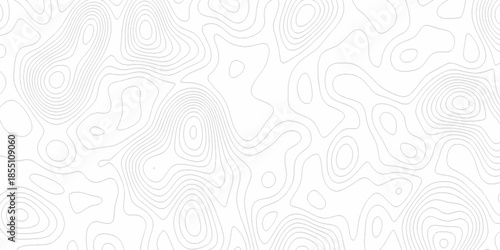 White wave paper curved reliefs abstract background, Abstract topographic contours map background. Black and white lines seamless Topographic map patterns, topography line map.
