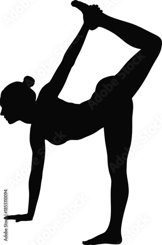 Woman in Dancer Yoga Pose