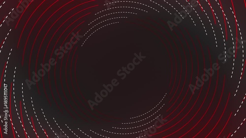 Abstract Vortex Streaming Background Animation with Rotating Red and White Lines for Gaming and Live Stream Content