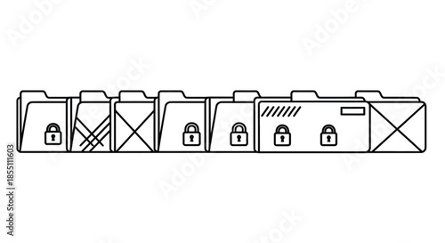 Secure digital file folders