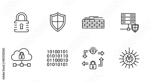 Illustrations of security and data protection