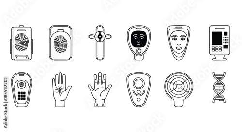 Various biometric security devices