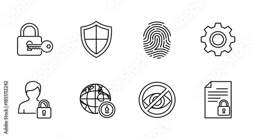 Security and privacy icons
