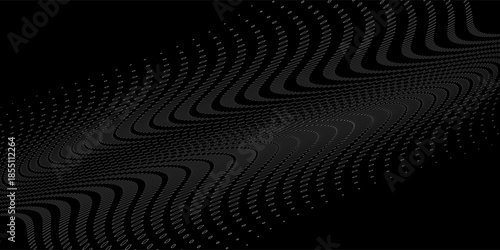 Blurred background with gray polka dots on a black background. For wallpaper, website, game, template, publication, book, design, structure, modern