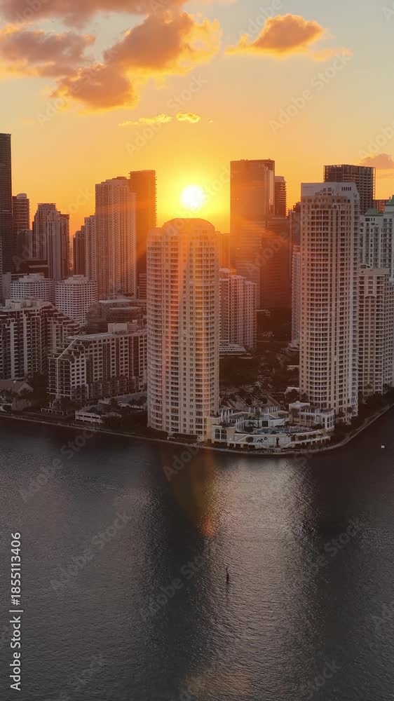 custom made wallpaper toronto digitalSunset Skyline At Miami In Florida United States. Sunset City. Stunning Biscayne Bay. Downtown District. Sunset Skyline At Miami In Florida United States. Highrise Buildings.