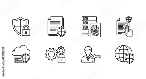 Illustrations of data security and protection