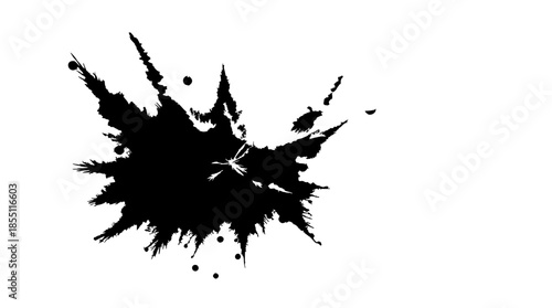 black ink splat