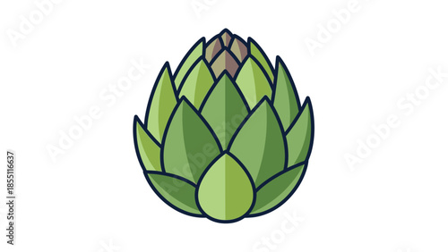 Green Artichoke Icon - Healthy Vegetable Graphic