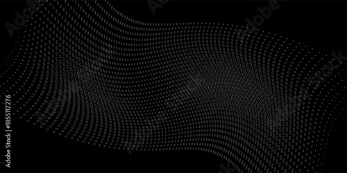 Blurred background with gray polka dots on a black background. For wallpaper, website, game, template, publication, book, design, structure, modern