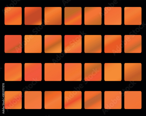 Mobile screen lock display collection of colorful backgrounds in trendy neon colors. Modern screen vector design for mobile app. Soft color abstract pastel holographic gradients. Swatches for design.