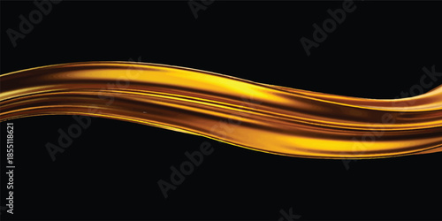 An elegant blue and orange abstract wave background vector illustration featuring dynamic light lines and futuristic motion curves for a professional artistic wallpaper design