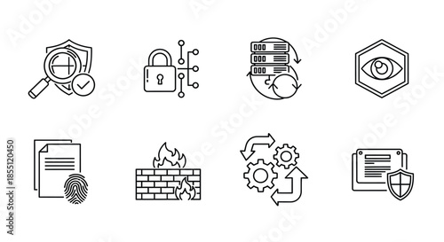 Illustrations of data security and privacy measures