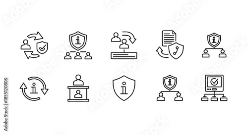Illustrations of security and data protection