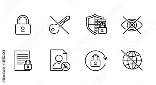 Security and privacy icons