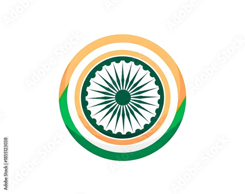 Wallpaper Mural Indian national flag emblem illustration Torontodigital.ca