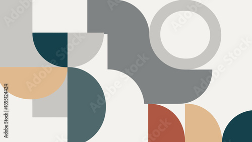 Geometric Shapes in Various Colors and Sizes.