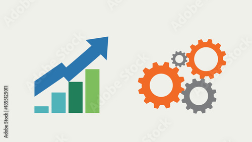 Growing Bar Graph and Interconnected Gears.