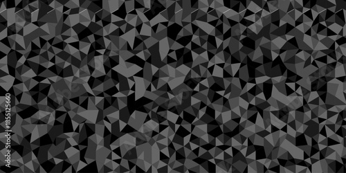 Abstract low polygon cubic black gray design. vector poly triangle texture geometric pattern triangular. geometric wall tile and metal cube background triangle wallpaper design.
