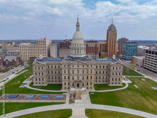Φωτογραφία Michigan State Capitol is the legislative government of Michigan State, at 100 N Capitol Ave, Lansing, Michigan MI, USA