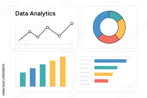 Data Analytics Dashboard with Charts and Graphs