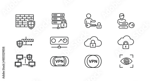 Illustrations of cybersecurity concepts