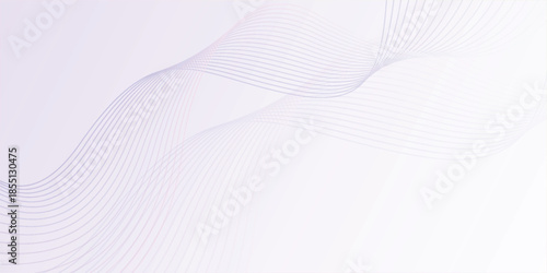 Abstract lavender and white wavy lines create a modern gradient background for elegant design use
