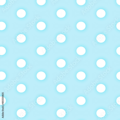 Minimal Winter Polka Dot Seamless Pattern in Blue and White