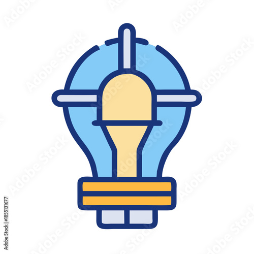 Light bulb with target crosshairs for focus and accuracy