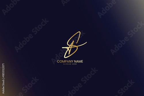 Elegant Letter S Signature Logo Design – Luxury Minimal Monogram Branding for Professional Business, Personal Brand & Modern Identity