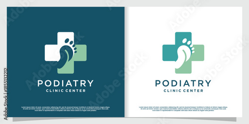 Feet massage logo design with creative unique style Premium Vector part 7