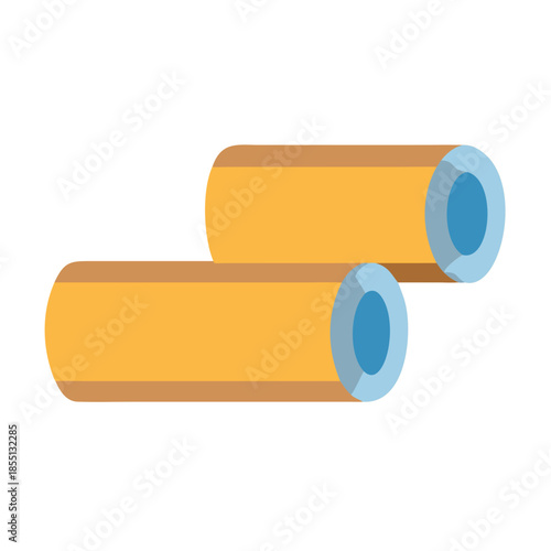 Abstract cylindrical shapes overlapping on a black background, minimalistic art