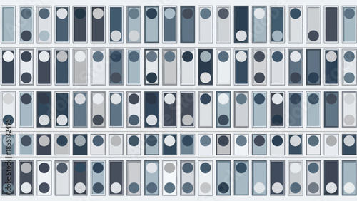 Collection of Mobile Phones in Grid Pattern.