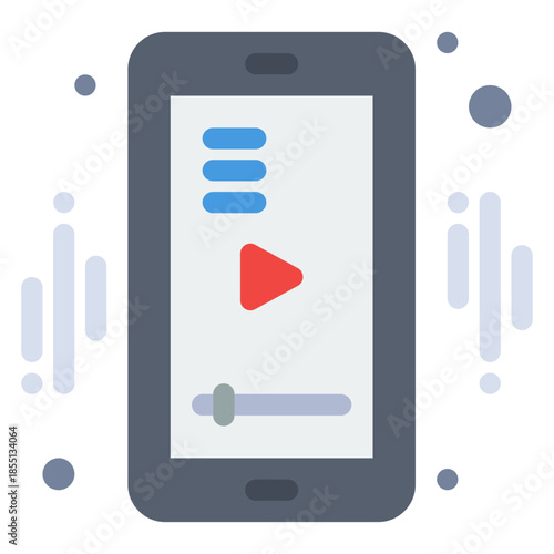 Mobile Multimedia Marvel: A sleek smartphone interface showcases the allure of streaming content and interactive digital experience. Explore the innovative world of on-demand entertainment.