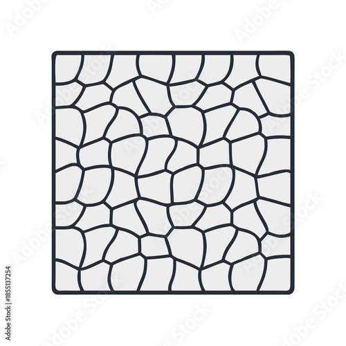 Geometric pattern within square frame