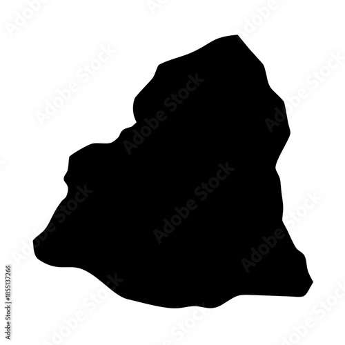 Silhouette of a rock formation