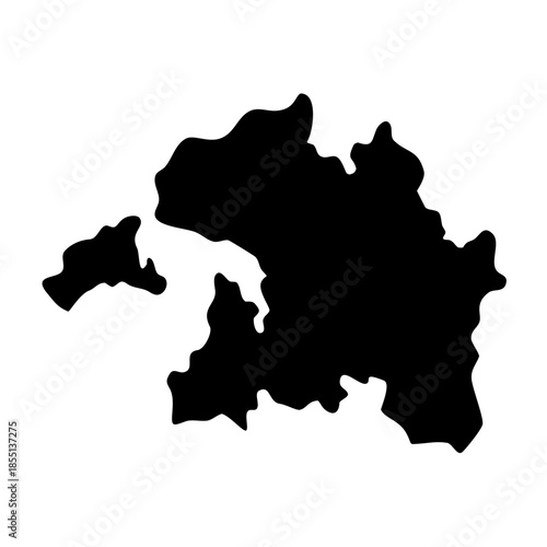 Silhouette of a country