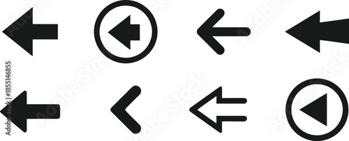 Arrow icon set, Collection different arrows sign, Modern simple arrows.