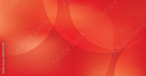 Abstract background with warm red and orange gradient colors and smooth overlapping circular shapes for digital design