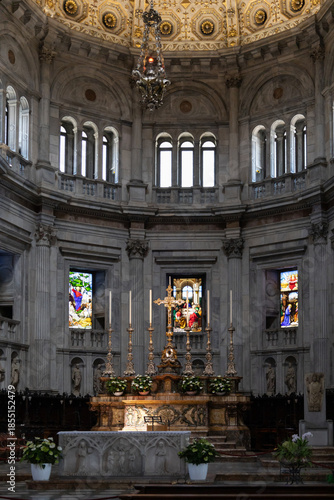 ancient Italian church interior view exterior