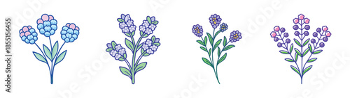 Discover beautiful lavender flower illustration vector art for floral design and decoration ideas