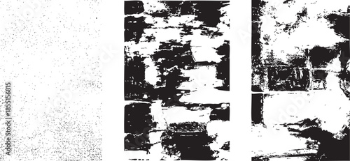 Black and white abstract textured grunge background with scattered dots
