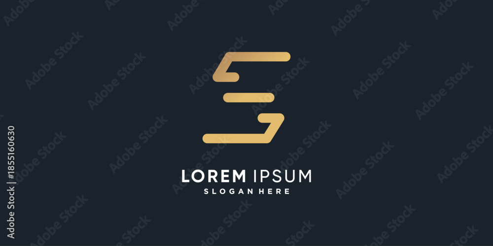 Obraz premium Letter S vector icon logo design with creative unique style Premium Vector