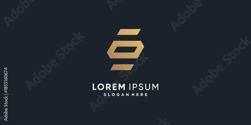 Letter S vector icon logo design with creative unique style Premium Vector