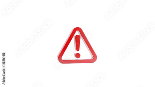 Free Download Red Attention Sign on Transparent Background - GFXLoad